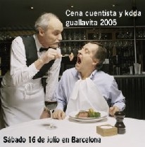 Guallavito presenta la cena cuentista del verano 2005